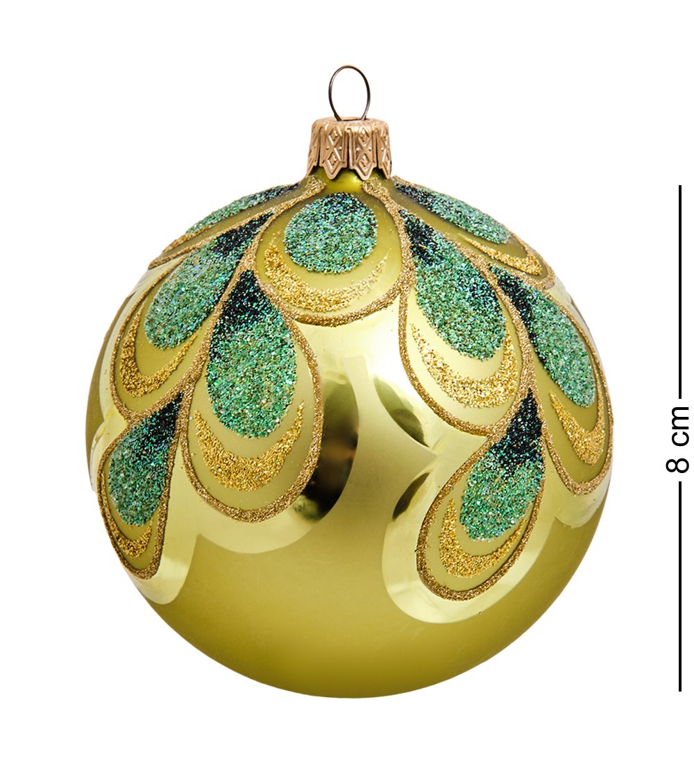 Элита НФШ-1322/1 Ел. украшение Шар «Перо павлина» 85 мм