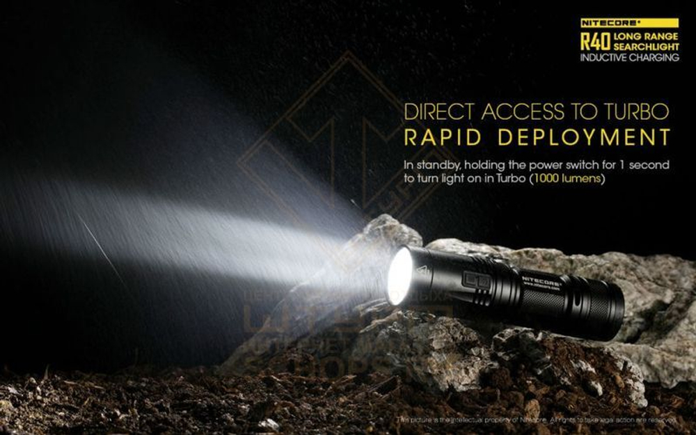 Фонарь Nitecore R40 с док станцией