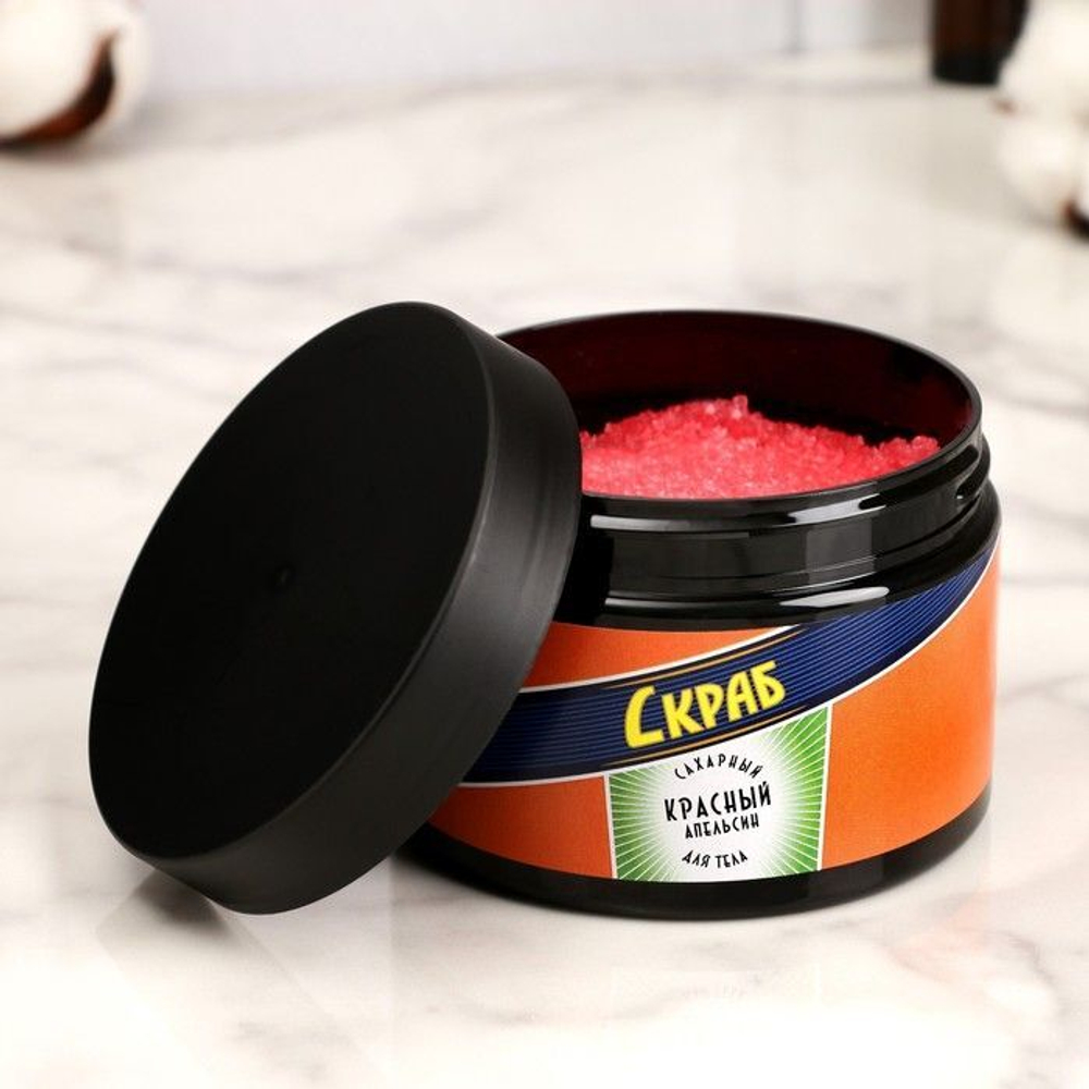Сахарный скраб для тела «Красный апельсин» - 320 мл.