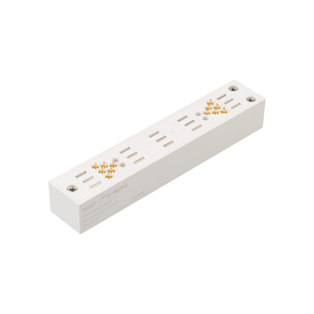 Коннектор прямой MAG-CON-25-I-POWER (WH, 5LN) (Arlight, IP20 Пластик, 5 лет) 050229