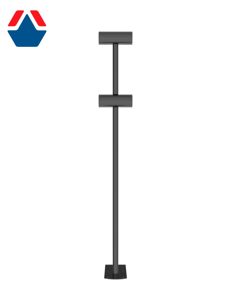 Хореографический кронштейн напольно-пристенный 2-рядный с регулируемым боковым креплением (d 57)