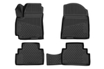 Коврики 3D в салон подходят для KIA Soul (III) 2019-&gt;, хб, 4шт. (ПУ, повышенная износостойкость)