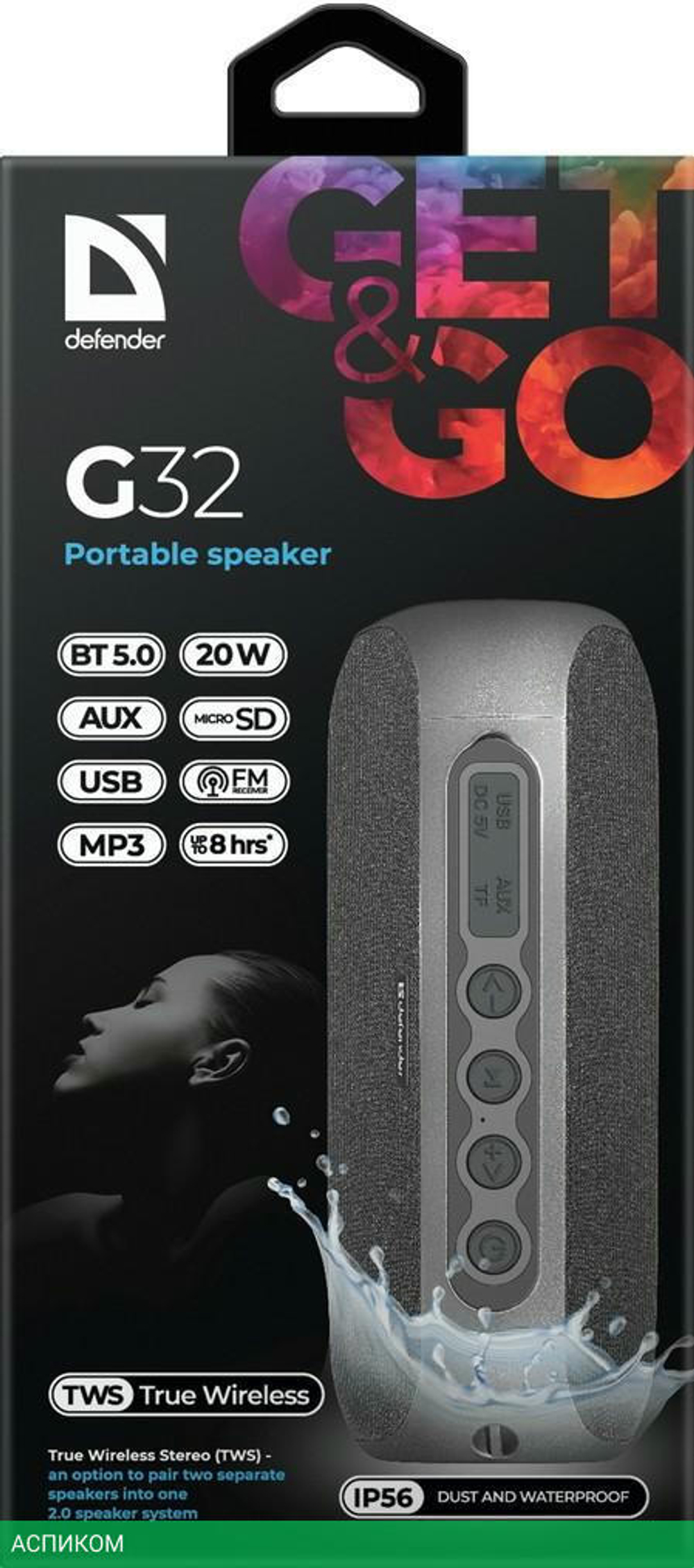 Беспроводная колонка Defender G32 (65232)