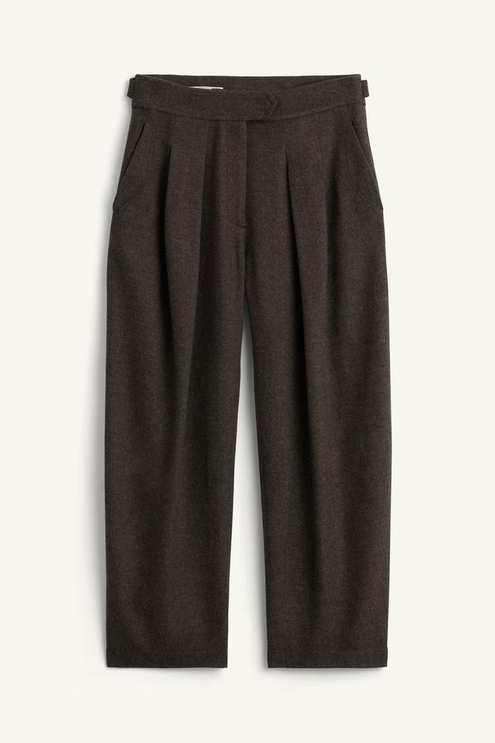 ZARA БРЮКИ С КАРМАНАМИ И СРЕДНЕЙ ПОСАДКОЙ, КОРИЧНЕВЫЙ