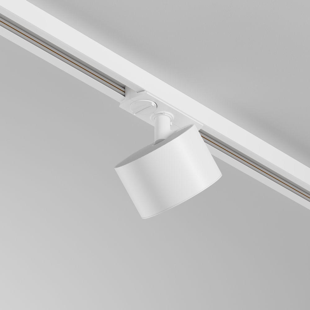 Трековый однофазный светильник Maytoni Unity Glare TR225-1-GX53-W