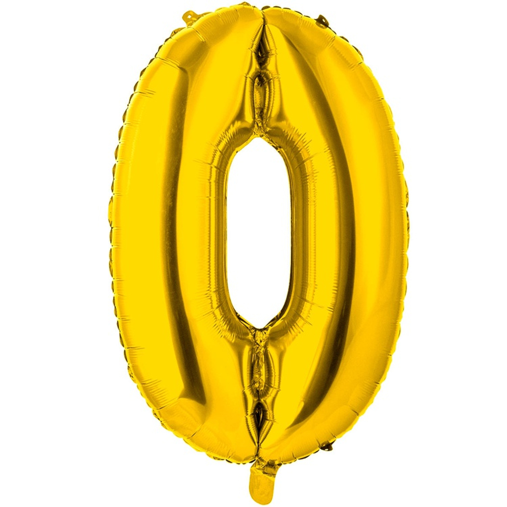 Цифры 66 см золотые