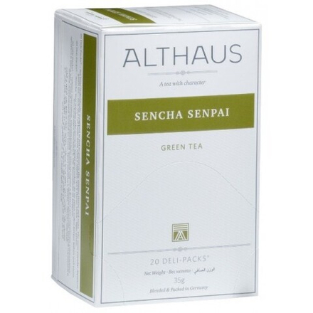 Althaus зеленый чай Sencha Senpai, 20 пакетиков