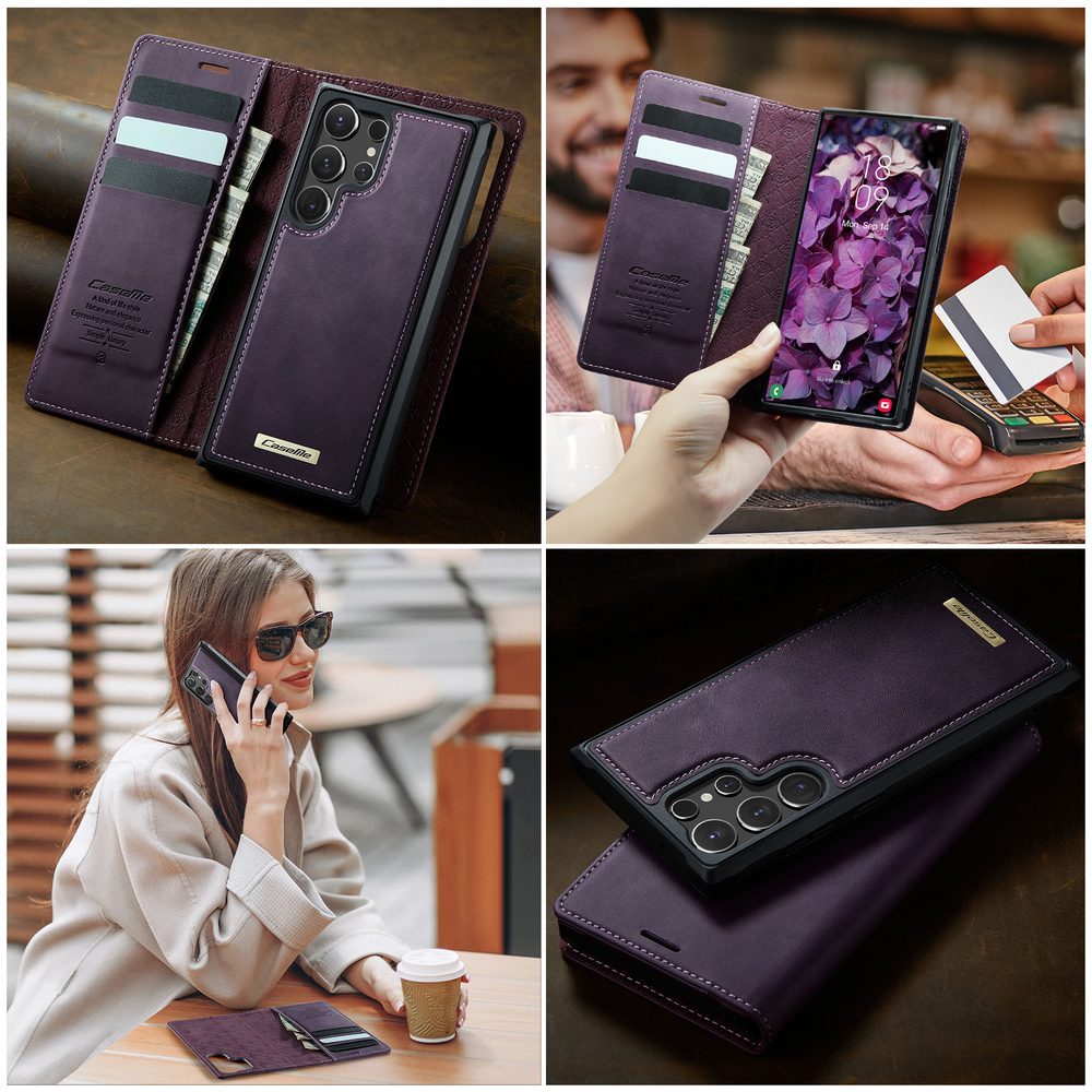 Чехол-кошелек CaseMe 2 in 1 MagSafe Samsung Galaxy S24 Ultra