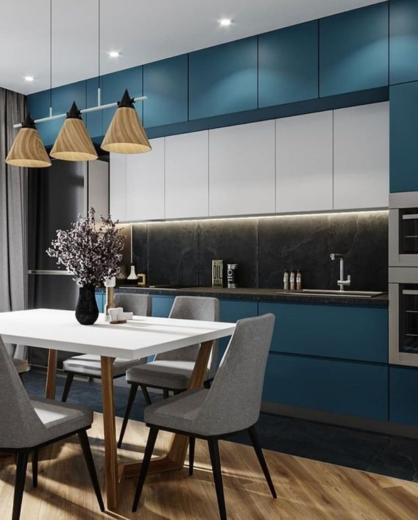 Примеры современных дизайнов кухонь из интернета