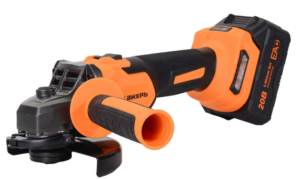 Шлифмашина угловая аккумуляторная АУШМ-125/20Li-R 1АКБ+ЗУ в кейсе Вихрь