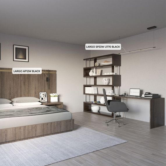 Подвесной светодиодный светильник Crystal Lux Largo SP33W L1770 Black