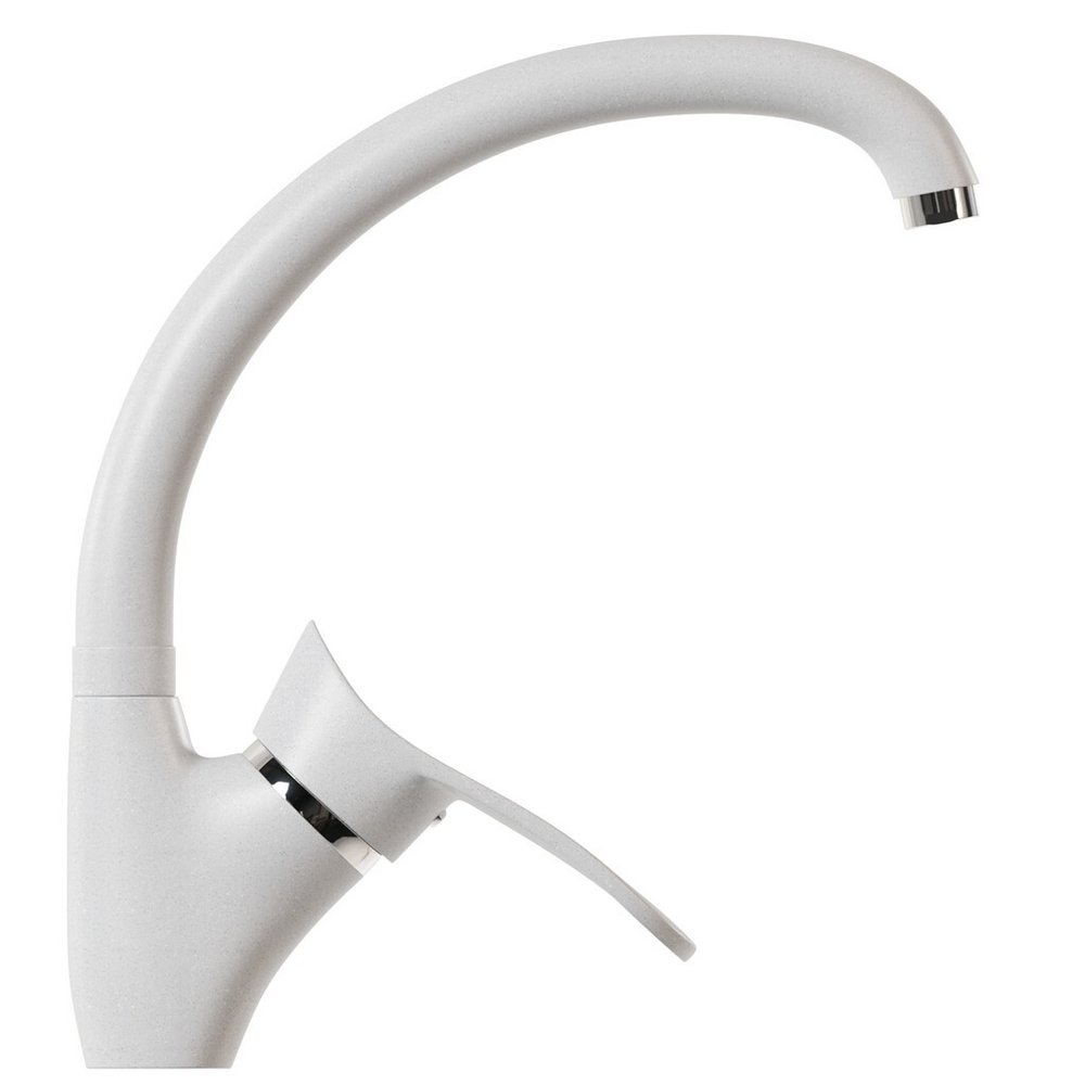 Смеситель для кухни 40к MIXLINE ML-GS01 (341) ультра белый высок. излив