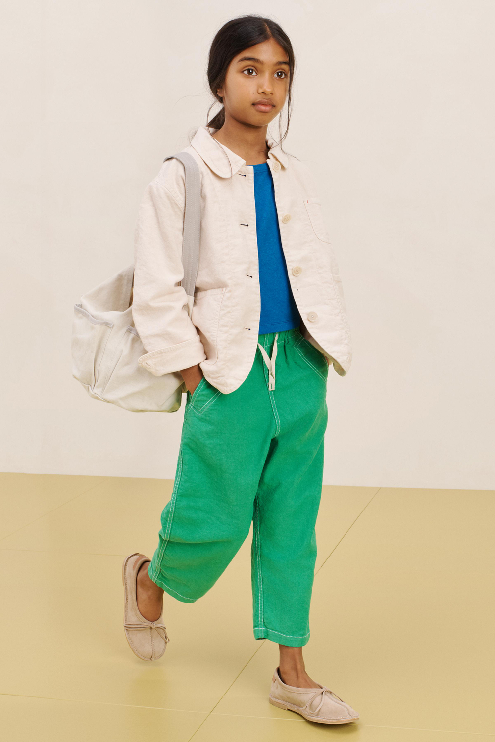 ZARA КОЖАНЫЕ БАЛЕТКИ, КОРИЧНЕВЫЙ