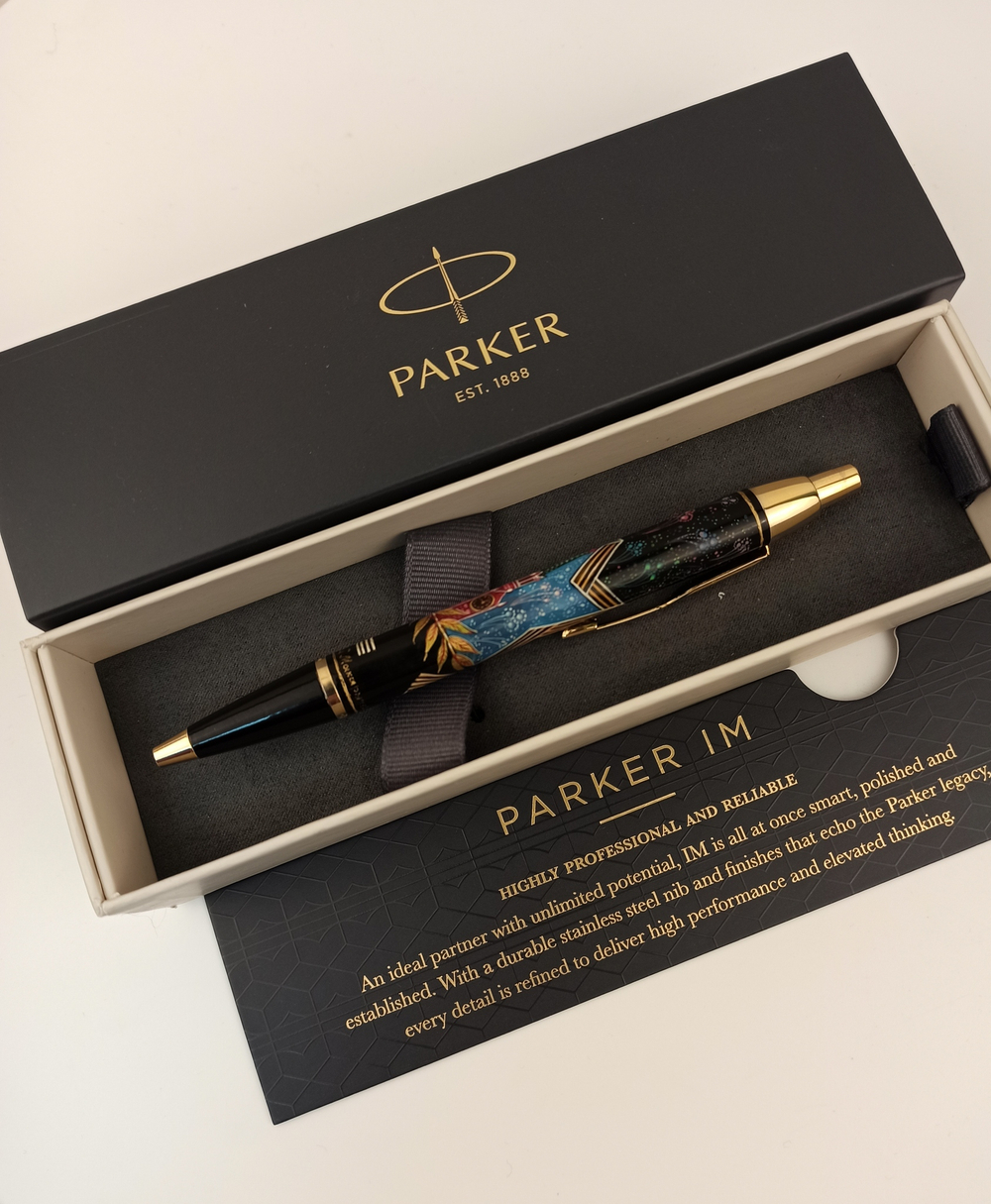 Ручка расписная  Паркер "Москва. Кремль" худ. Макарычева