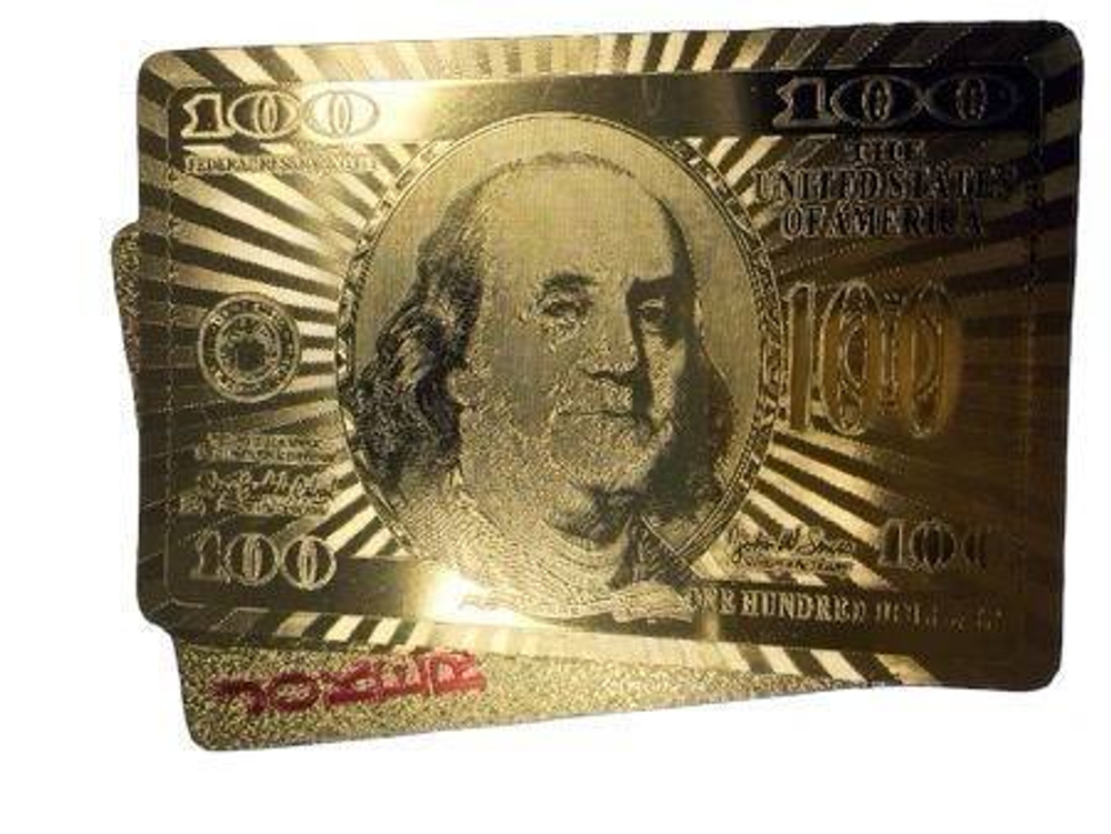 Карты пластиковые "Золото", 54 карты. (10 штук)