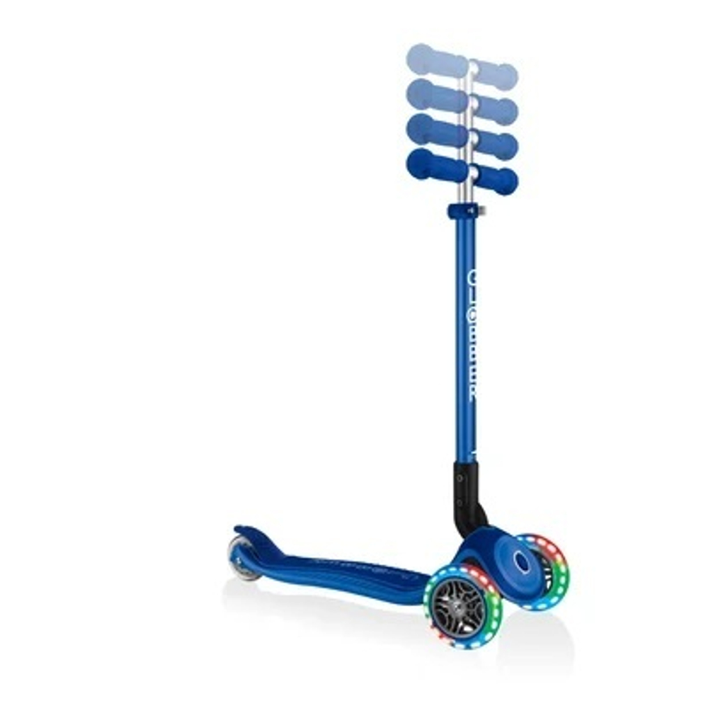 Самокат Globber Primo Foldable Plus Lights синий