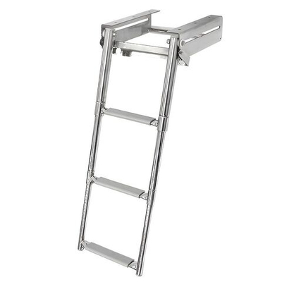 Трап телескопический выдвижной с фиксирующим механизмом, 3 серых ступени (ширина 291 мм.) (10269543)