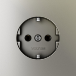 Розетка встраиваемая VOLTUM S70 с заземлением 16А, (шелк)