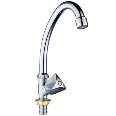 Смеситель для кухни, РМС, с кран-буксой, для одного типа воды, хром, SL119-270F