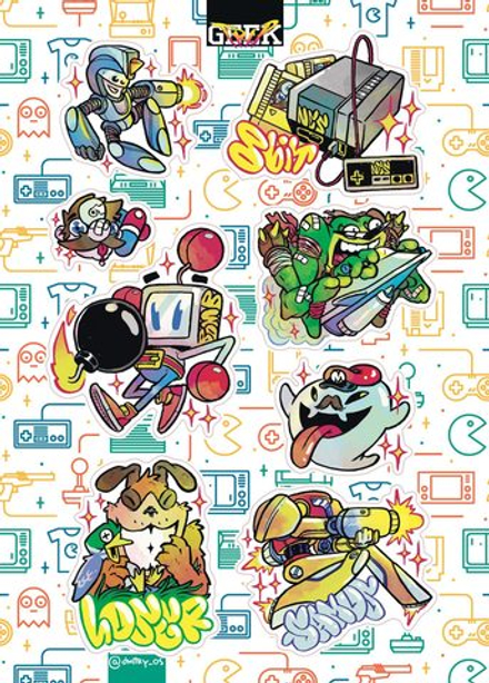 Стикеры 8 бит