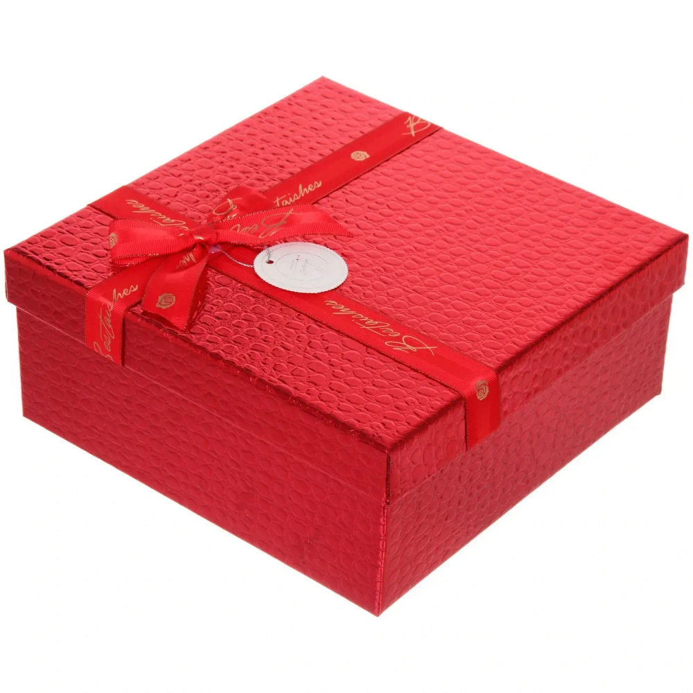 Коробка подарочная «Текстура» 24*24*10 см, красный