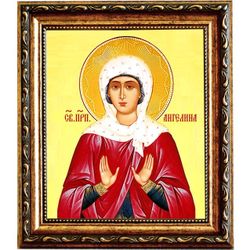 Ангелина Сербская  Святая преподобная. Икона на холсте.