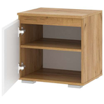 Тумба 500 "ГРЕТТА" Дуб Крафт золотой - Белый