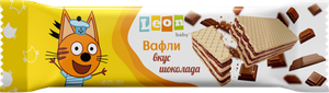 ВАФЛИ LEON BABY ТРИ КОТА ВКУС ШОКОЛАДА 27ГР