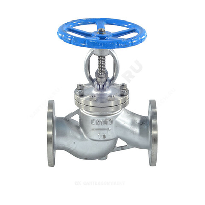 Клапан запорный нерж 15нж65нж Ду 50 Ру16 Тмакс=250 оС фл WGCN