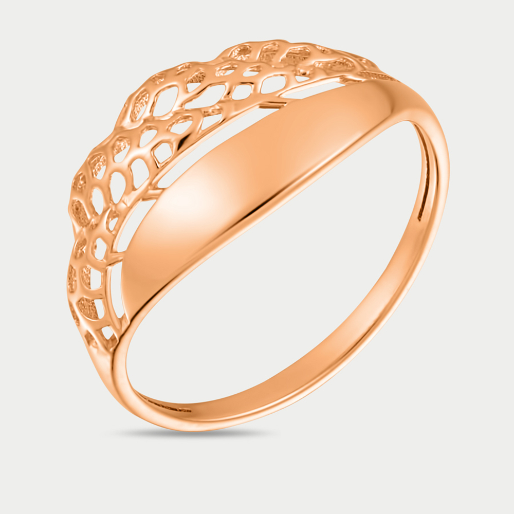Кольцо женское из розового золота 585 пробы без вставок (арт. 70057600)