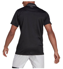 Теннисное поло Adidas Club Rib Polo - black/white