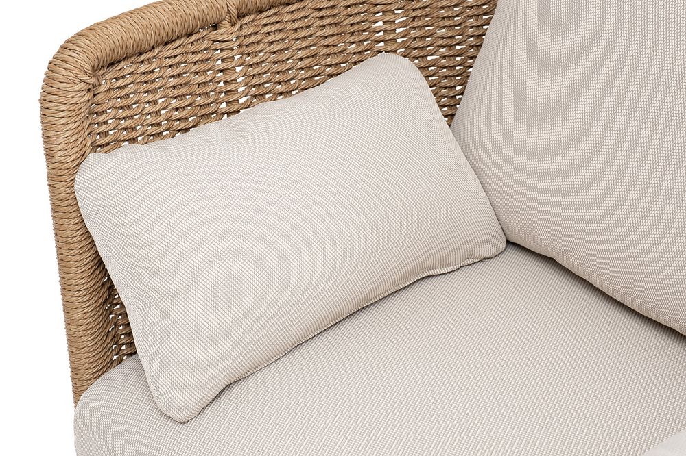 "Аликанте" лаунж-зона из искусственного ротанга, цвет соломенный