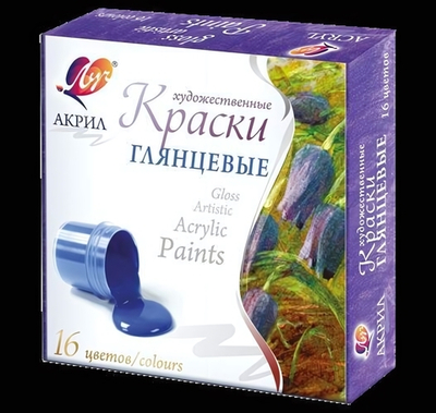 Акриловые краски художеств. 16цв. (Луч)