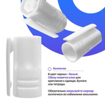 Перманентные белые маркеры, набор 3 шт, MC-Basir, комплект спиртовых несмываемых и нестираемых маркеров (водостойких строительных фломастеров) с пулевидным наконечником 3 мм