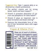Vitamin D3+K2 30 capsules Premier Research Labs