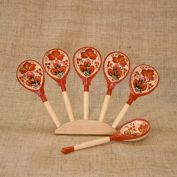 MS-K1-LZ-08 Ложки веерные, пятерка, 1 категория, Мастерская Сереброва