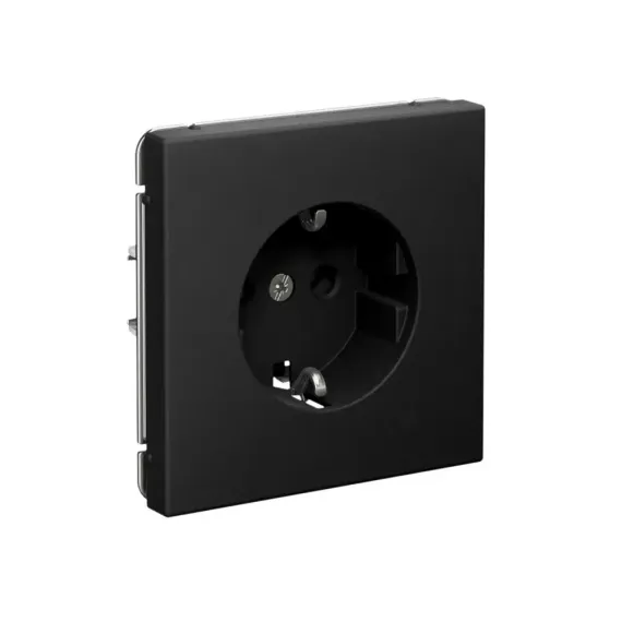 Розетка з/к ARTGALLERY быстрозажимная клемма карбон 41062