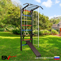 Уличная шведская стенка Sv Sport У469 (Турник-Рукоход/Стойка/Скамья/Канат/кольца/лестница)