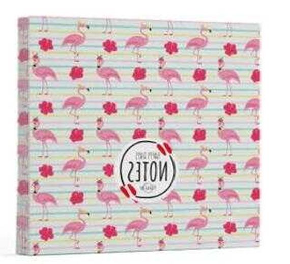 Flamingo 2 - Çizgisiz Yan Boyamalı Defter