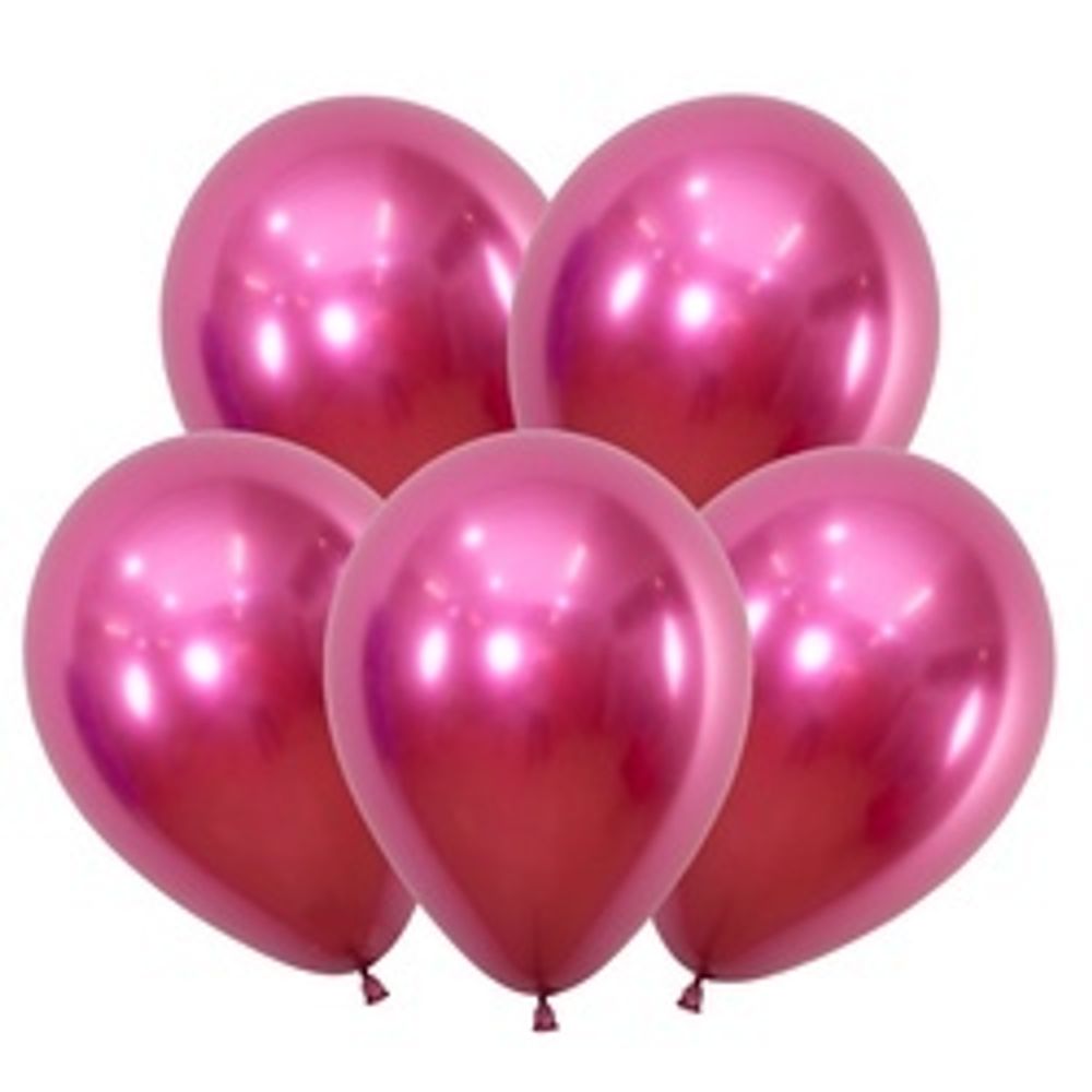 Шар (12"/30 см) Рефлекс Фуксия, (Зеркальные шары) / Reflex Fuchsia 50 шт.
