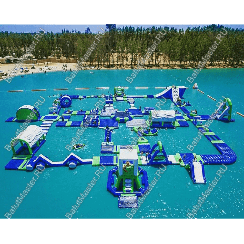Коммерческий аквапарк на воде «Аква пробежка» 50×50×4 м