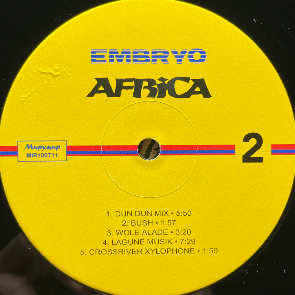 Embryo – Africa (Россия 2013г.)