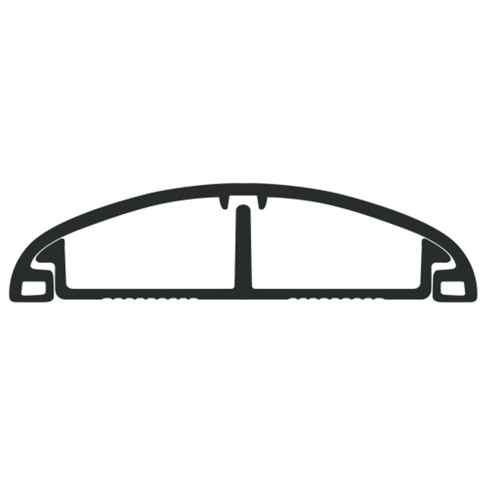 Кабель-канал ЭРА KK-50-12-FB напольный черный RAL 9004 50х12мм 48м | Кабель-канал напольный