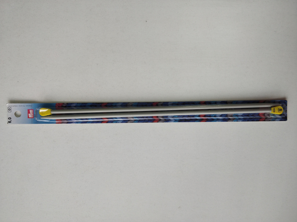 Prym прямые спицы 35см пластик