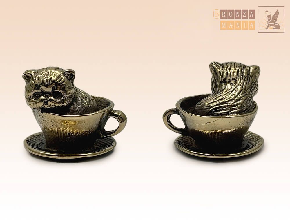 фигурка Котик в чашке