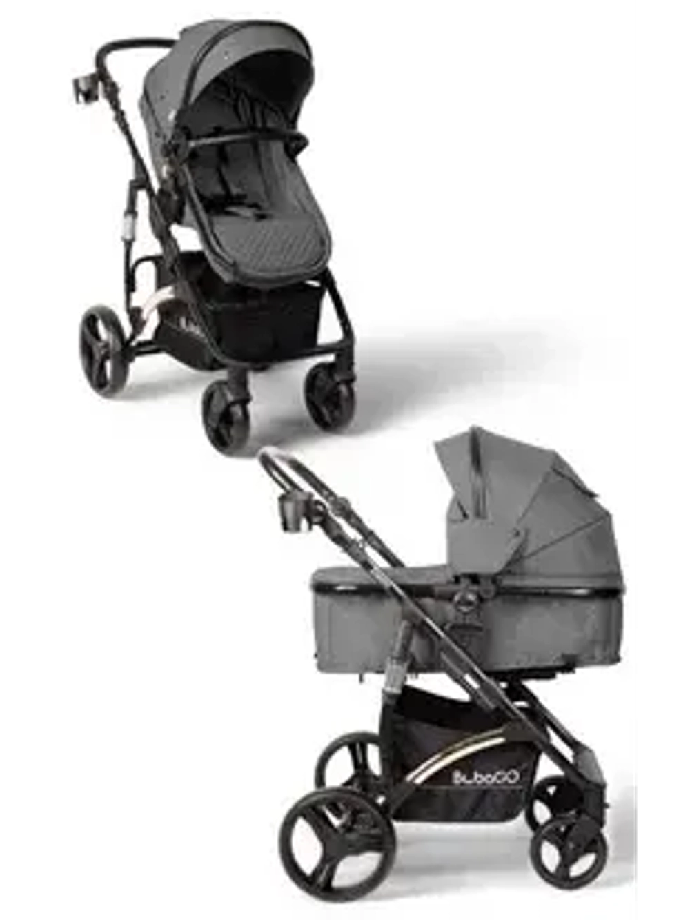 Коляска детская BubaGo арт.BG 135-B-2 MODEL Zoom color/цвет Dark Gray/Темно Серый