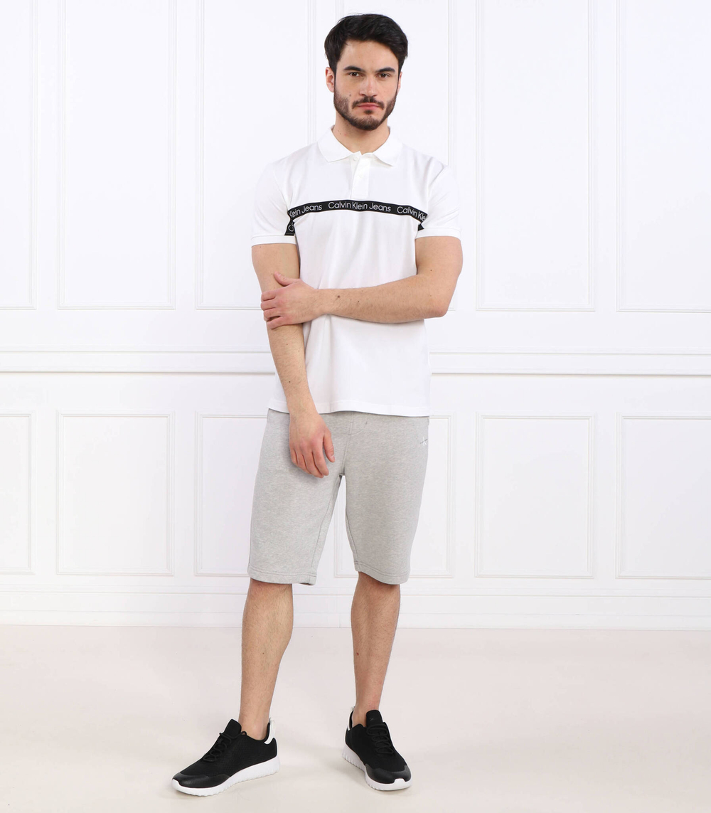 Поло LOGO TAPE CALVIN KLEIN JEANS - белый(J30J322856)