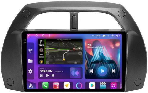 Магнитола для Toyota RAV4 2 2000-2003 - FarCar BM3064M-2K монитор 9.5" 2K QLED на Android 14, Быстрая, CarPlay, 4G SIM-слот