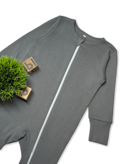 Детский комбинезон Cлип открытая нога Серый RinaAmari