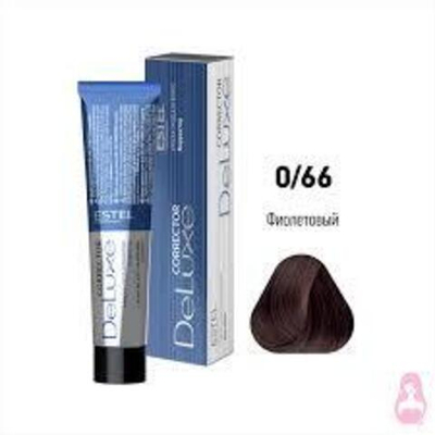 0/66  Краска-уход De Luxe, фиолетовый (Correct)